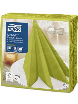 Tork LinStyle Premium Серветки для декору 39х39 фісташкові 50 шт/уп (12 шт/ящ) 478876 фото