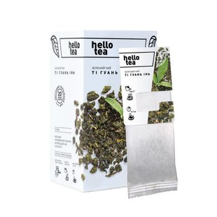 Чай зелений Hello tea Ті Гуань Інь 20 пакетів 50077 фото