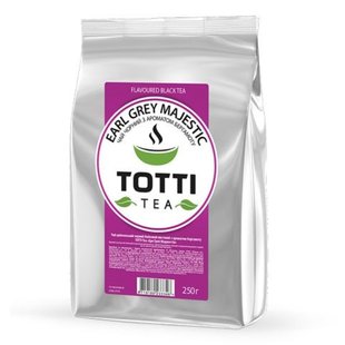 Чай чорний з бергамотом TOTTI TEA Ерл Грей Маджестик, листовий 250 г 33346 фото