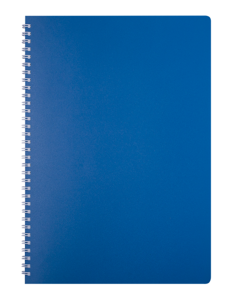 Тетрадь для записей CLASSIC, А4, 80 л., клетка, пластиковая обложка, синяя BM.2446-002 фото