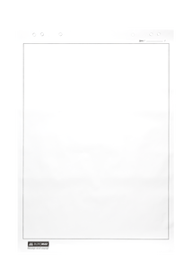 Блок паперу для фліпчартів, 64х90 см, нелінований, 10 арк., офсет 70 г/м2, карт.коробка BM.2294 фото