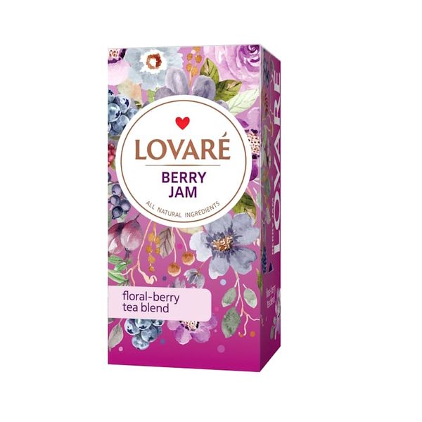 Чай ягідний Lovare «Berry Jam» 24 пакети 72748 фото
