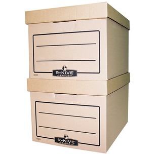 Короб для архівних боксів R-Kive Basics, крафт, 340х275х450 мм f.20303 фото