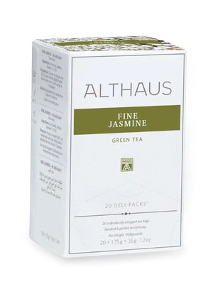 Чай зеленый с жасмином Althaus Fine Jasmine 20 пакетиков 44800 фото