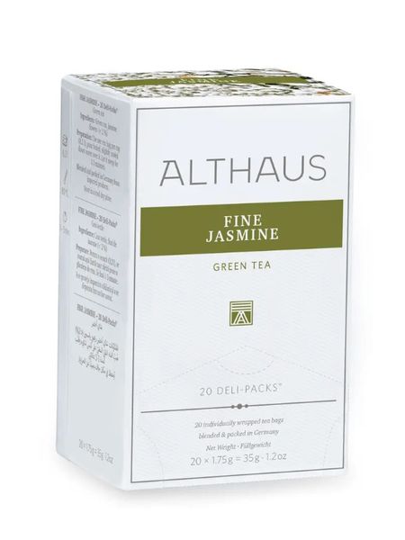 Чай зелений з жасмином Althaus Fine Jasmine 20 пакетиків 44800 фото