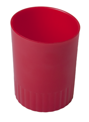 Стакан пластиковый для письменных принадлежностей, JOBMAX, красный BM.6351-05 фото