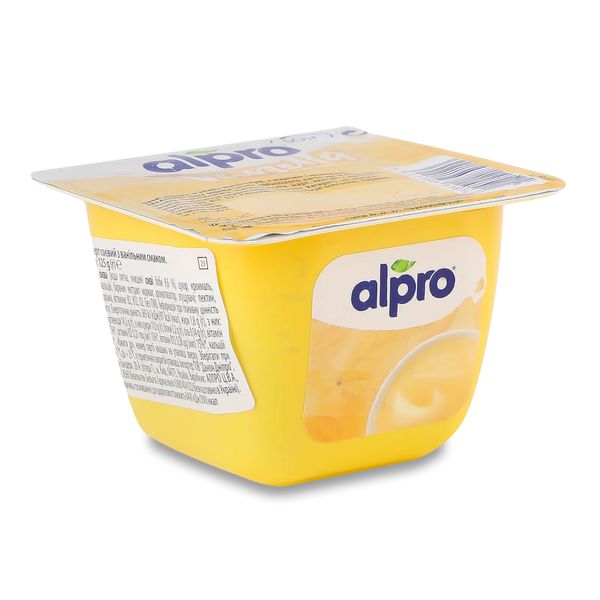 Десерт соєвий Alpro Ваніль, 3% жиру, 125 г 10521 фото