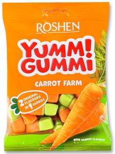 Желейные конфеты Roshen Yummy Gummy Carrots 70 г 41411 фото