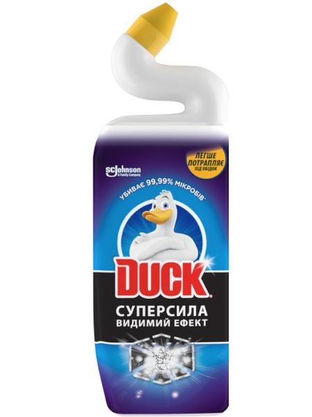 Очисний засіб для унітазу Duck (Туалетне каченя) Супер сила Видимий ефект 500 мл 04199 фото