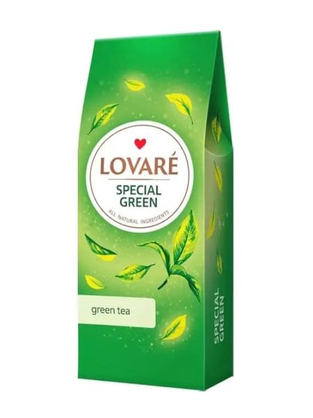 Чай зелений китайський Lovare Special Green, листовий 80 г 01809 фото