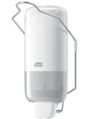 Диспенсер Tork для жидкого мыла с локтевым приводом, пластиковый, белый, 1 л 560100 фото