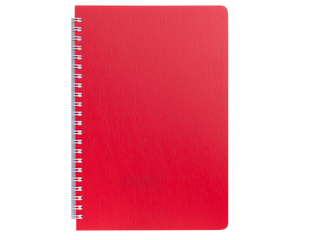 Зошит для нотаток BARK, А5, 60 арк., клітинка, пластикова обкладинка, червоний BM.24554154-05 фото