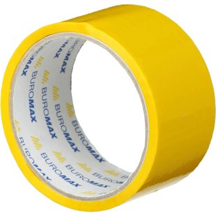 Клейка стрічка пакувальна, 48мм x 35м, жовта, 6 шт/упаковка BM.7007-08 фото