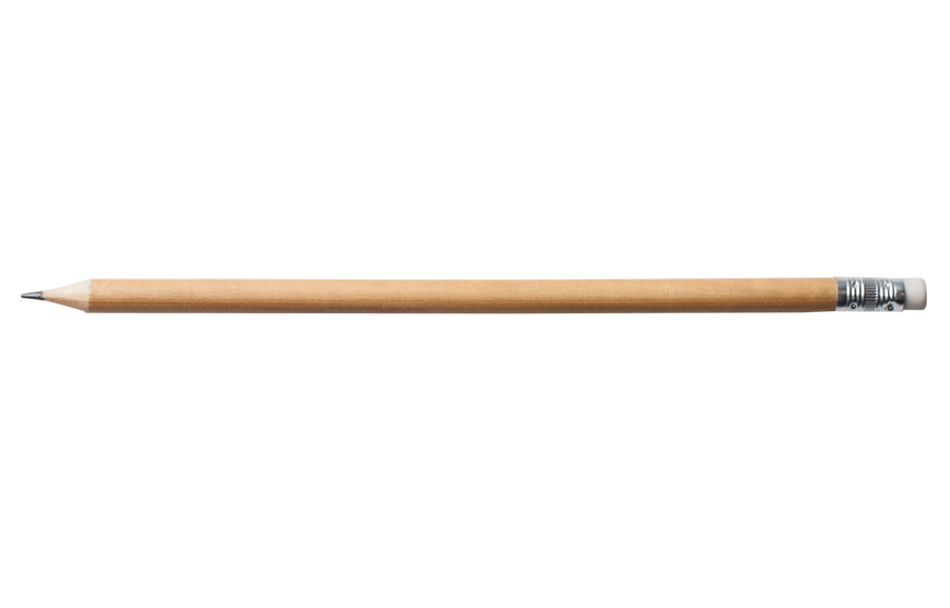 Олівець графітовий LOGO2U, HB, дерев'яний корпус, з гумкою, BM.8518 фото
