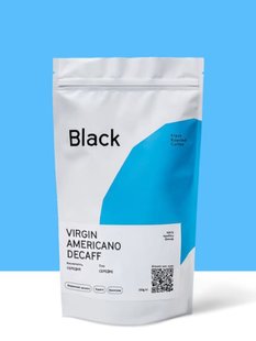 Кава свіжого обсмаження Black Virgin Americano Decaff (без кофеїну) 1 кг 51008 фото