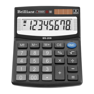 Калькулятор Brilliant BS-208, 8 разрядов BS-208 фото
