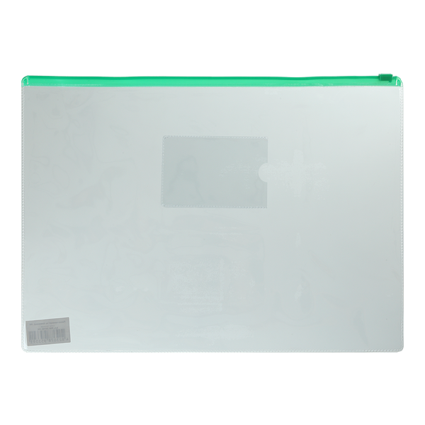 Папка-конверт А4, пласт. блискавка, зелений BM.3946-04 фото