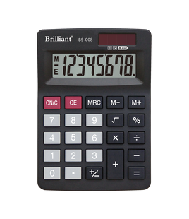Калькулятор Brilliant BS-008 настільний, 8 розрядів BS-008 фото