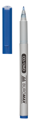 Маркер водост., синий, JOBMAX, 0,6 мм, спиртовая основа BM.8701-02 фото