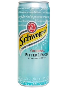 Напій безалкогольний Schweppes Bitter Lemon 0.33 л 64110 фото