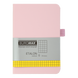 Книга записная ETALON 95*140, 96 лист., клетка, обл. искусственная кожа, розовая BM.296160-10 фото