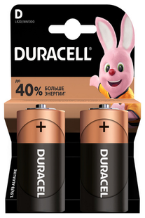 Елемент живлення (батарейка) DURACELL D/ LR20 /MN1300 KPN, 2 шт/упаковка s.5005987 фото