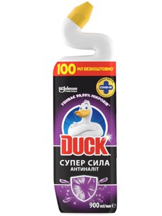 Очищающее средство для унитаза Duck (Туалетный Утенок) 5в1 Суперсила Антиналет 900 мл 67693 фото