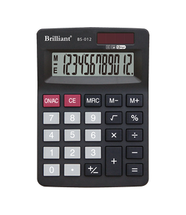 Калькулятор Brilliant BS-012 настільний, 12 розрядів BS-012 фото