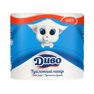 Туалетний папір Диво Soft, 2 шари, 4 рул/упаковка 31915 фото