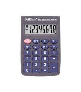 Калькулятор Brilliant BS-100C кишеньковий, 8 розрядів BS-100C фото