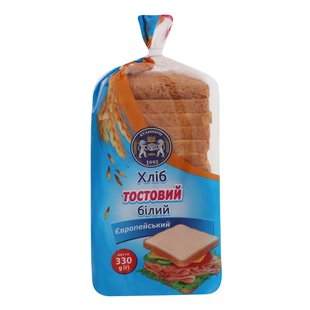 Хліб Кулиничі Європейський тостовий, білий 330 г 01491 фото