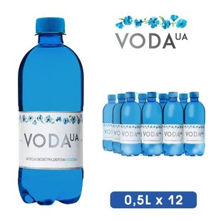 Вода VodaUA негазована 0.5 л,12 шт/упаковка 00255 фото