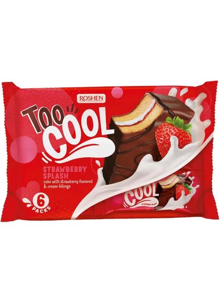 Тістечка Roshen Too Cool Strawberry Splash 270 г 34413 фото