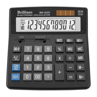 Калькулятор Brilliant BS-320, 12 разрядов BS-320 фото