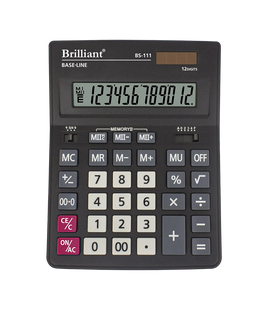 Калькулятор Brilliant BS-111настільний, 12 розрядів BS-111 фото