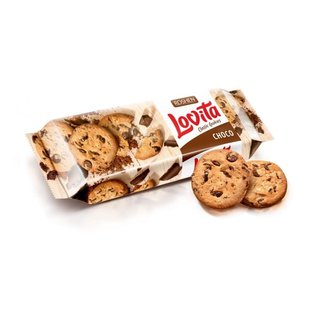 Здобне печиво Roshen Lovita Classic Cookies зі шматочками глазурі 150 г 33324 фото