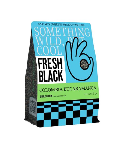 Кофе свежей обжарки Fresh Black Colombia Bucaramanga (зерновой) 1 кг 51187 фото