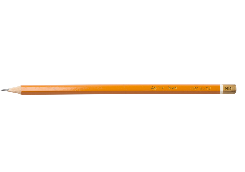 Олівець графітовий PROFESSIONAL HB, жовтий, без гумки, туба - 144 шт. BM.8543 фото