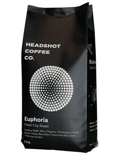 Кава свіжого обсмаження Headshot Euphoria 1 кг 70037 фото