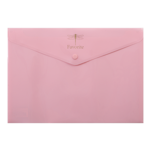 Папка-конверт А4 на кнопці PASTEL, рожева BM.3953-10 фото