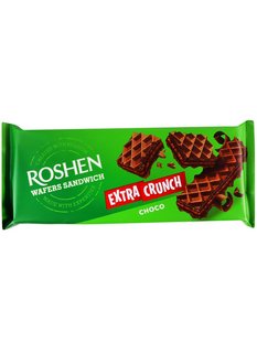 Вафли Roshen Wafers Sandwich Extra Crunch Шоколад 142 г 41268 фото