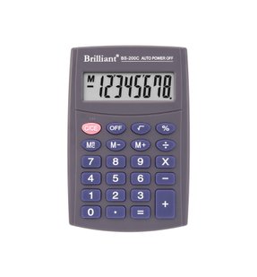 Калькулятор Brilliant BS-200C кишеньковий, 8 розрядів BS-200C фото