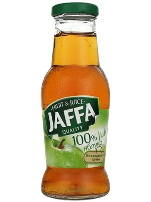 Сок Яблочный Jaffa осветленный, в стеклянной бутылке 0,25 л 85600 фото