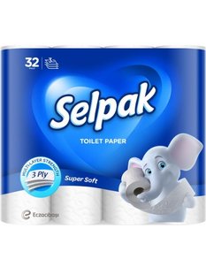 Туалетний папір Selpak Pro, 3 шари, 32 рул/упаковка 84463 фото