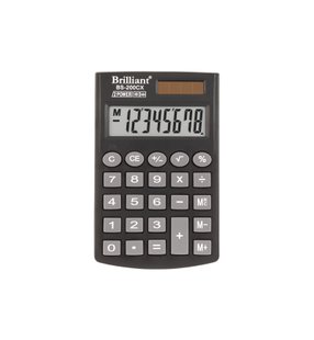 Калькулятор Brilliant BS-200CX кишеньковий, 8 розрядів BS-200CX фото