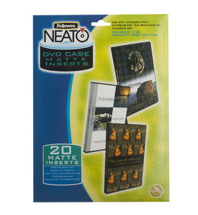 Вкладки матові NEATO в коробки Simline для CD/DVD дисків f.84498 фото