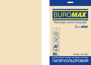 Папір кольоровий PASTEL, EUROMAX, крем., 20 арк., А4, 80 г/м² BM.2721220E-49 фото