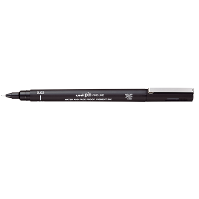Лайнер uni PiN 0.3мм fine line, чорний PIN03-200.Black фото