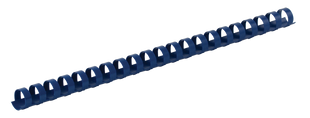 Пластикові пружини для палітурки, d 6мм, А4, 20 арк., круглі, сині, по 100 шт. в упаковці BM.0500-02 фото
