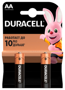 Елемент живлення (батарейка) DURACELL LR6 (AA), 2 шт/упаковка s.58163 фото
